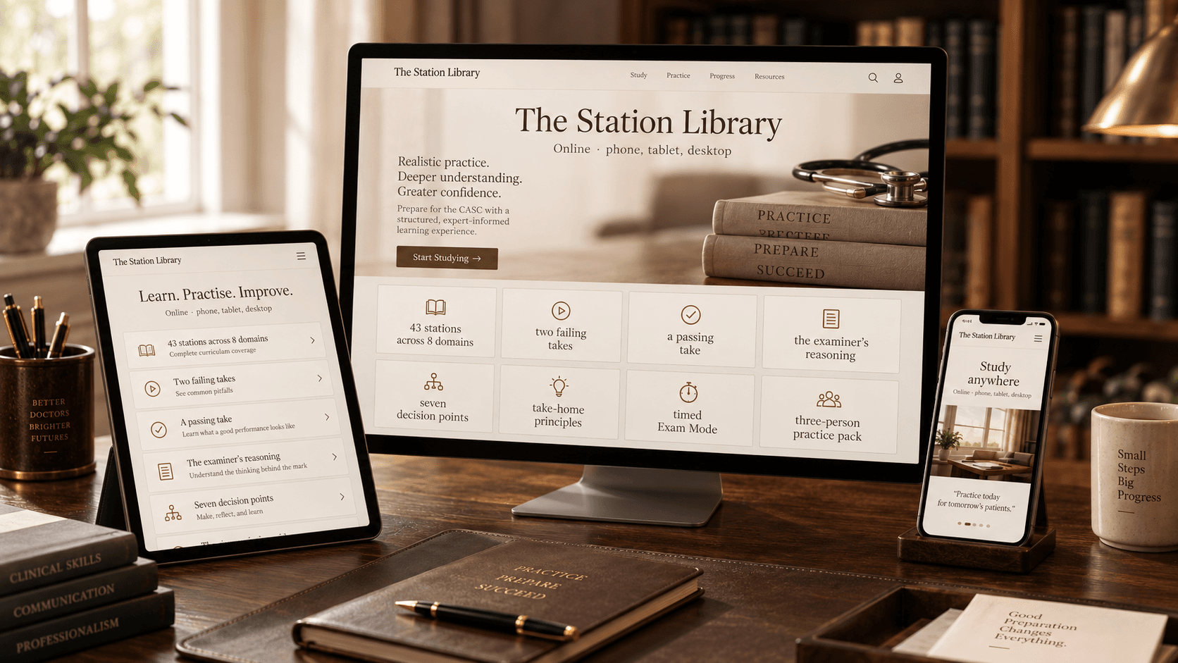 The station library